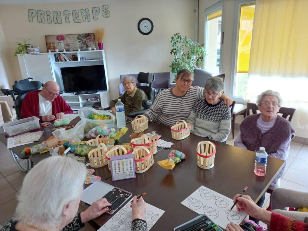 EHPAD Illats Les Graves - Atelier créatif Pâques 2023